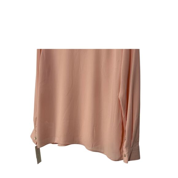 SINGLE THREAD TOP WOMEN'S SIZE SMALL LACE TRIM V NECK POPOVER BLOUSE PINK NEW - Picture 10 of 14